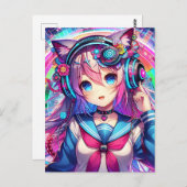 Glitchcore Postkarte (Vorne/Hinten)