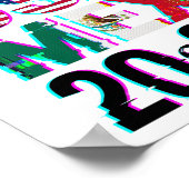 Glitched CAN USA MEX 2026 – World Cup Soccer Poster (Ecke)