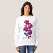 Glitched Roses Grow Louder Sweatshirt (Vorne ganz)