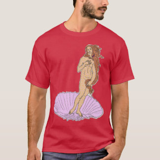 Glitched Venus Halftone Vollfarbe T-Shirt