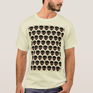 Glitchiger Totenkopf Farbige Todesnuancen T-Shirt