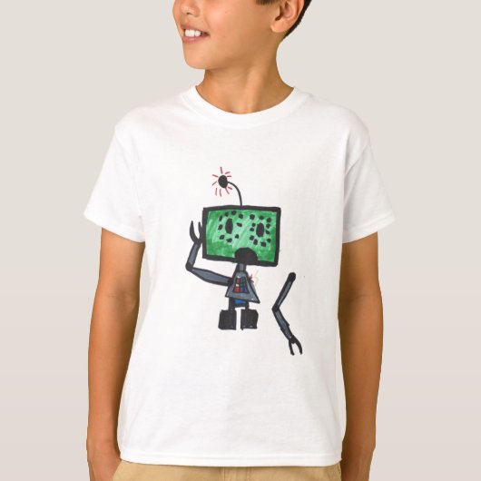 Glitchy der Roboter T-Shirt (Vorderseite)