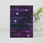 Glitchy Grunge Cyberpunk Blank Einladung (Stehend Vorderseite)