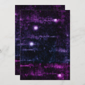 Glitchy Grunge Cyberpunk Blank Einladung (Vorne/Hinten)