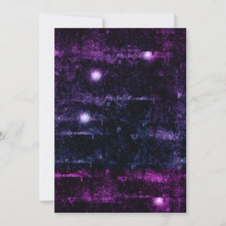 Glitchy Grunge Cyberpunk Blank Einladung