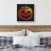 Glitchy TV Pumpkin Leinwanddruck (Insitu (Schlafzimmer))