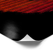 Glitchy TV Pumpkin Poster (Ecke)