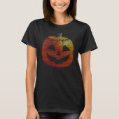 Glitchy TV Pumpkin Women's T-Shirt (Vorderseite)