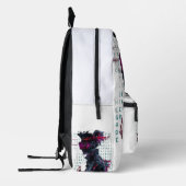 "Glitchy Vibes - Digital Art Backpack" Bedruckter Rucksack (Links)