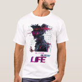 Glitchy Vibes T - Shirt - Fett und verzerrt (Vorderseite)