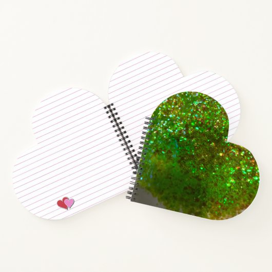Glite Glam grün Glitzer Notebook oder Journal! Notizblock (Innenseite)