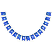 Glitering Crown Blue Birthday Banner (Alle)