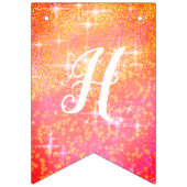 Glitering Heart Colorful Birthday Banner (Zweite Fahne)