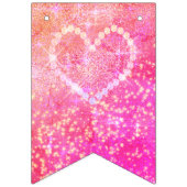Glitering Heart Colorful Birthday Banner (Erste Fahne)