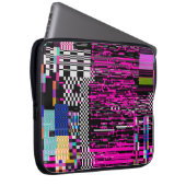 Glitted Retro VHS Bildschirm mit Flickern und gebr Laptopschutzhülle (Vorne Rechts)