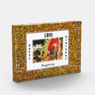 Glitter ALLES ALTER Geburtstagsfoto Fotoblock