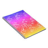Glitter and dragonflies personalized notebook notizblock (Rechte Seite)