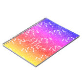 Glitter and dragonflies personalized notebook notizblock (Linke Seite)