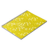 Glitter and dragonflies personalized notebook notizblock (Linke Seite)