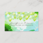 Glitter Balloons Party Event Planner glitz Visitenkarte (Vorderseite)