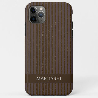 Glitter brown | Minimal Modern Initial Monogram  Case-Mate iPhone Hülle