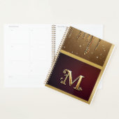 Glitter-Buchstabe M-Monogramm mit tropfender Flüss Planer (Anzeige)