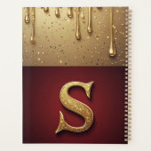 🌸 Glitter Buchstabe S Luxe Drip Funkeln Schreibti Planer (Rückseite)