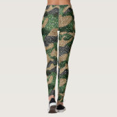 Glitter Camo Pattern – Sparkling Military-Inspired Leggings (Rückseite)