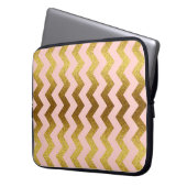 Glitter Chevron Laptopschutzhülle (Vorderseite Links)