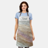 Glitter Custom Name Christmas Apron Schürze (Getragen)
