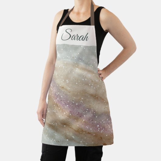 Glitter Custom Name Christmas Apron Schürze (InSitu)