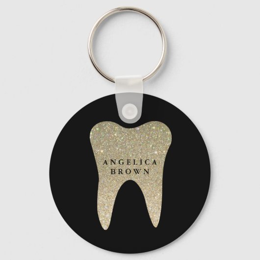 Glitter Dental Keychain Schlüsselanhänger (Vorderseite)