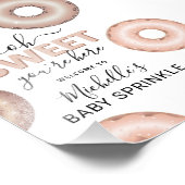 Glitter Donut Baby Sprinkle Girl Welcome Fotodruck (Ecke)