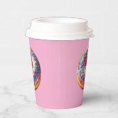 Glitter donut paper cup. pappbecher (Rechts)