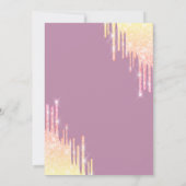  Glitter Drips Light Blue Sweet 16   Einladung (Rückseite)