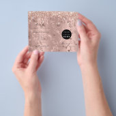 Glitter Drips Makeup Prices Leaflet Rose Flyer (Gruppe)