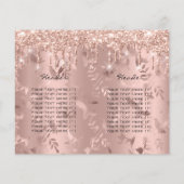 Glitter Drips Makeup Prices Leaflet Rose Flyer (Hinten)
