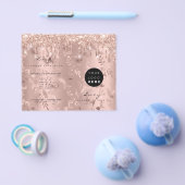 Glitter Drips Makeup Prices Leaflet Rose Flyer (Einzeln)