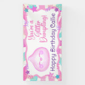 Glitter-Dumpling-Geburtstagsbanner Banner (Vertikal)