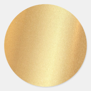 Glitter-Effekt Faux-Gold Leere Vorlage Glam Top Runder Aufkleber