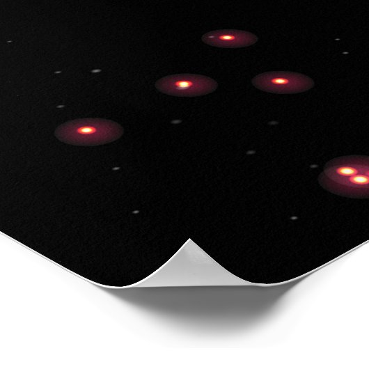 Glitter Eiffel Tower Poster (Ecke)