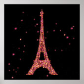 Glitter Eiffel Tower Poster (Vorne)