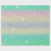 Glitter Einhorn Textur Geschenkpapier (Flach)