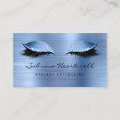 Glitter Eyes Pale Blue Metallic Lash Extension Visitenkarte (Vorderseite)