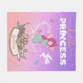 👸 Glitter Fairy Princess Individuelle Name  Fleecedecke (Vorderseite (Horizontal))