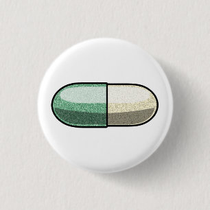 Glitter Fluoxetin Button