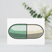 Glitter Fluoxetin Dankeskarte (Stehend Vorderseite)