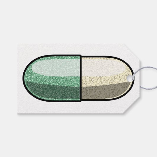 Glitter Fluoxetin Geschenkanhänger (Vorderseite (Horizontal))