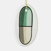 Glitter Fluoxetin Keramik Ornament (Rechts)