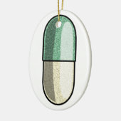 Glitter Fluoxetin Keramik Ornament (Links)